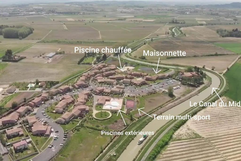 Un Bol D'Air Frais Et De Soleil Entre Campagne Et Plage Villa Béziers Eksteriør billede